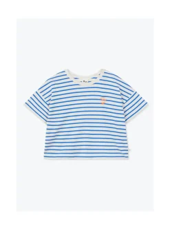 Arsene et les pipelettes T-shirt Rayures Femme BLEUELECTRIC300 Outlet