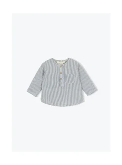 Arsene et les pipelettes Tunique Bébé Mini Rayures BLEU4 New