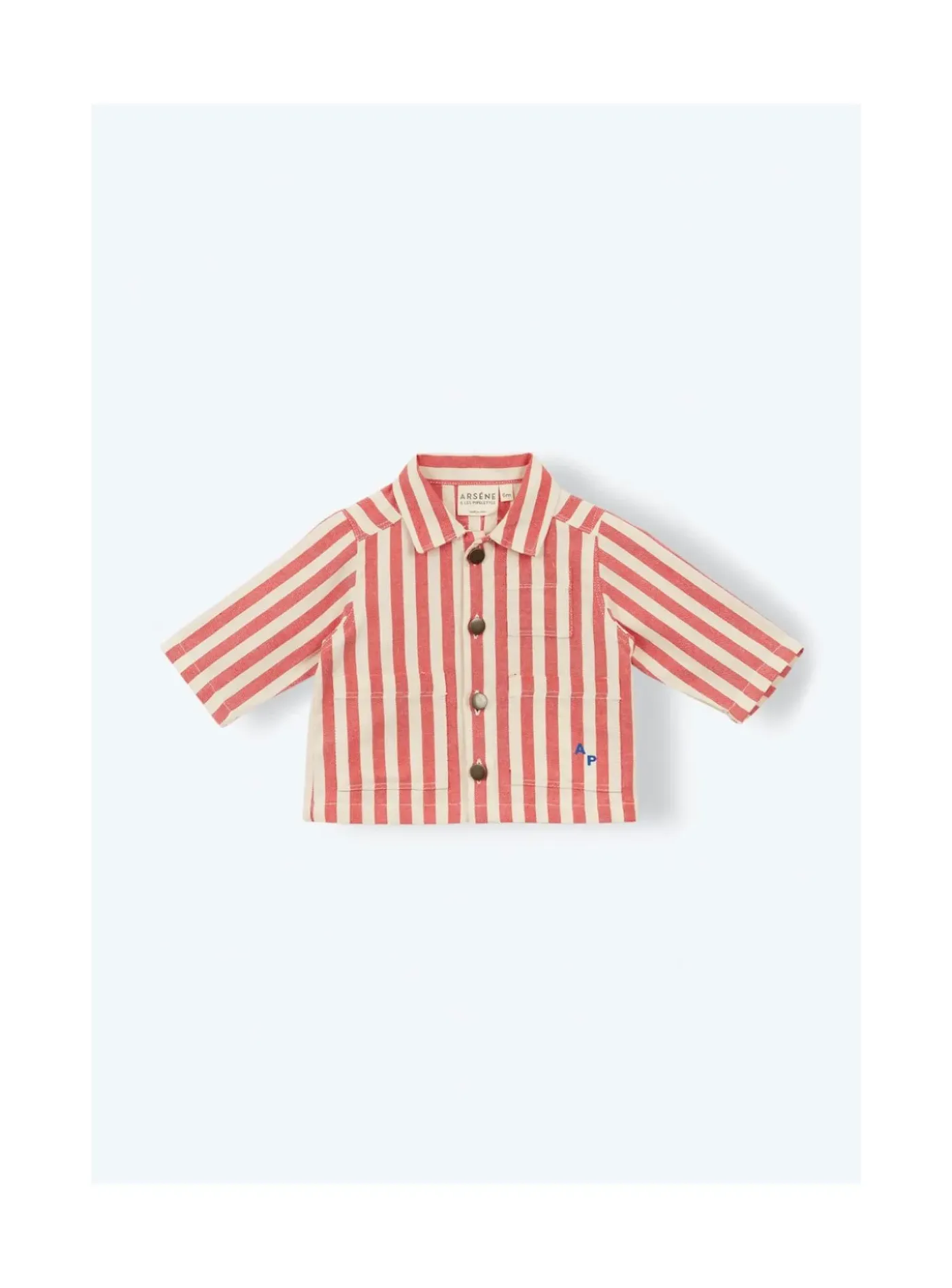 Arsene et les pipelettes Veste Bébé Rayures Transat ROUGE30 Hot