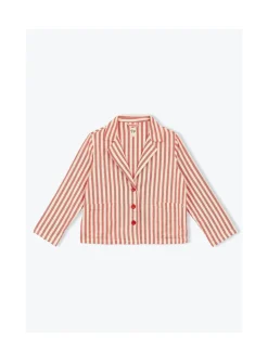 Arsene et les pipelettes Veste Femme Rayures Transat ROUGE30 Best