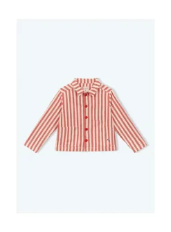 Arsene et les pipelettes Veste Rayures Transat ROUGE30 Discount